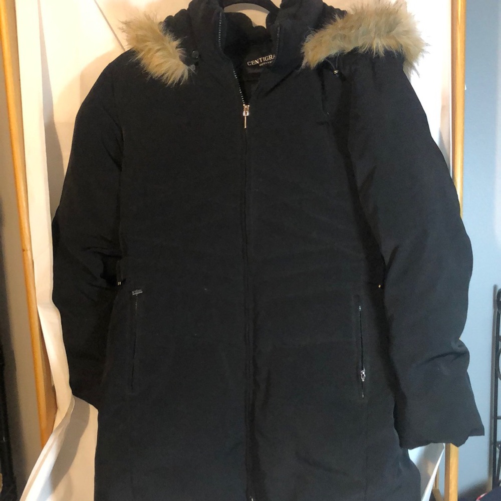 Black Centigrade Outerwear Down And Feather Puffe… - image 1